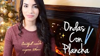 ONDAS CON PLANCHA tutorial  Kimberly Loaiza [upl. by Eilra]