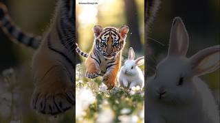 Tiger Cub Exercise with your best friend today tiger cutetigercub cuteanimals tigervideos [upl. by Ykvir]