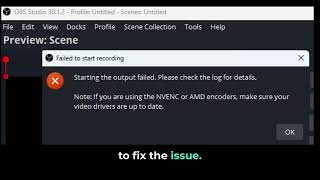 FIX OBS Studio error quotStarting the output failedquot [upl. by Arba]