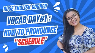 How to Pronounce Schedule in English  British vs American Pronunciation [upl. by Grider]