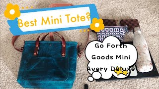 Best Mini Leather Tote Go Forth Goods Mini Avery Deluxe First Impression What Fits [upl. by Meehar996]