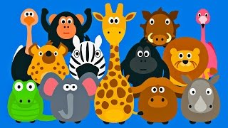 Learning Wild Animals for Kids  Teaching Animals Video for Toddlers  Stacking Tsum Tsum Style [upl. by Courtenay]