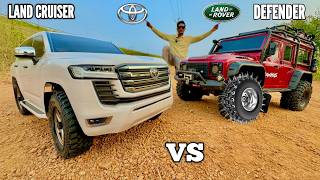 RC Defender Vs RC New Toyota Landcruiser Offroad Testing  Chatpat toy TV [upl. by Aila]