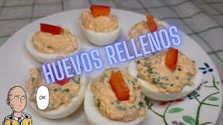 Receta de huevos rellenos [upl. by Adnilasor]