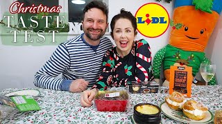 LIDL Christmas Taste Test 2021 UK  Trying NEW IN Lidl Festive Foods [upl. by Alarick]