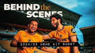 Joao Gomes photographs our new kit  Behind the scenes at Wolves 202425 home kit launch [upl. by Rehpitsirhc]