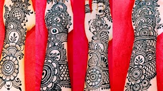 top 4 stylist full hand mehndi design for karwachauthsimple Rajasthani Arabic mehandi designmehndi [upl. by Ellenet]