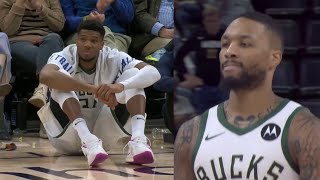 Damian Lillard put Giannis into a depression after doing this 🤣 [upl. by Redla]