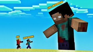 Going to Evil Herobrine Horror Castle with Real Herobrine  Minecraft Evil Herobrine Part 3 [upl. by Jodoin682]