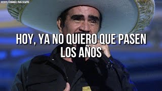 Vicente Fernández  Cuando Yo Quería Ser Grande LetraLyrics [upl. by Ahsinod]