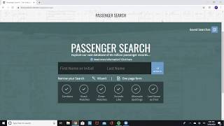 Passenger Search Tutorial [upl. by Kcirdorb]