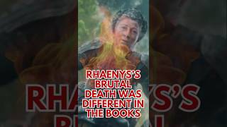 Rhaenys Targaryens Death Books vs Show rhaenystargaryen houseofthedragon shorts [upl. by Emina931]