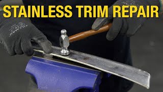 How to Fix Dents on Steel Trim  Stainless Trim Restoration amp Repair at Eastwood [upl. by Singh902]