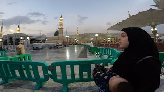 Masjid e Nabawi Azan  Makkah  Madina 4k relaxing video [upl. by Anavlys]