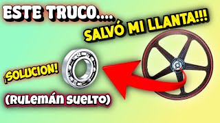 ✅😲 COMO QUITAR JUEGO EN LOS RULEMANES  LLANTA DE MOTO rulemanes desbocados [upl. by Esten468]