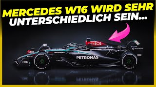 W16 MERCEDES GIBT WEITERE DETAILS ÜBER DAS 2025ER AUTO BEKANNT  FORMEL 1 [upl. by Novad603]