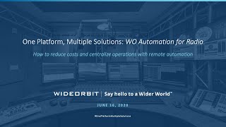 One Platform Multiple Solutions WO Automation for Radio [upl. by Neeloj]