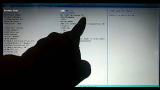HP 1000 BIOS Settings notebook hp1000 [upl. by Dwan439]