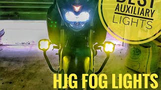 BEST AUXILIARY LIGHTS for any bike Best fog lampsHJG fog lamps detailed video [upl. by Richard]