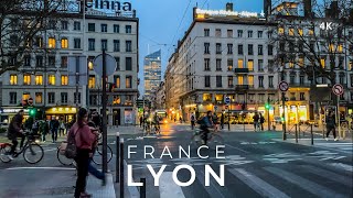 Lyon One of the best cities in France 🇫🇷 Walking Tour  4K HDR [upl. by Minnie26]