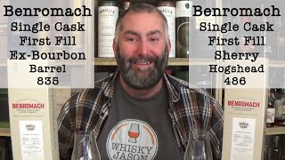 Benromach 10y 20142024 Single Cask First Fill Sherry vs First Fill ExBourbon Barrel  WhiskyJason [upl. by Lebasy620]