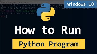 How to Run Python Programs  py files  on Windows 11  All Options [upl. by Trista368]