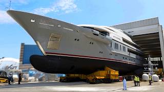 ▶️YACHT PRODUCTION line🚤💦 Manufacturing boats➕SuperYachts – How its made Boat amp Yacht Building [upl. by Akehs]