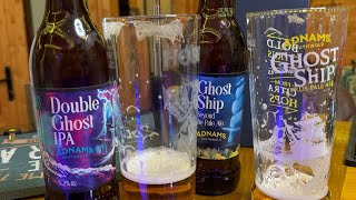 DOUBLE GHOST IPA 52�V REVIEW AND GHOST SHIP PALE ALE 45�V SPENOWAFFLE CHAT  ADNAMS [upl. by Seftton]