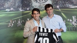 Carlos Tevez alla Juventus  Carlos Tevez joins Juventus [upl. by Anielram]