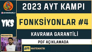 FONKSİYONLAR 4 2023 AYT FONKSİYON ÇEŞİTLERİ 2023yks [upl. by Kannav889]