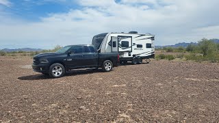 Quartzsite boondocking again Grand Design Momentum 21G off grid [upl. by Assirual113]