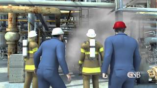 Animation of Fire at Chevrons Richmond Refinery August 6 2012 [upl. by Platt139]