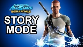 Playstation All Stars Battle Royale  Cole Story Mode Walkthrough [upl. by Florine30]