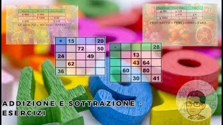 Addizione e sottrazione  esercizi [upl. by Aivatnohs943]