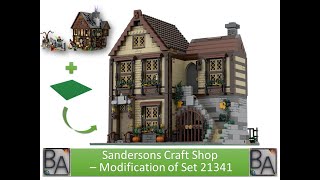 LEGO MOC  Sandersons Craft Shop  Modification of Set 21341 [upl. by Nerte]