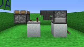 Minecraft  How To Turn A Lever Into A Button [upl. by Jacklin406]