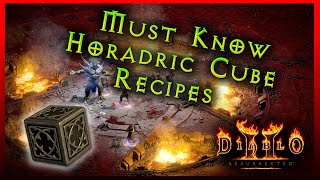 Diablo 2 Resurrected  Horadric Cube Recipes Guide Which are good and which SUCK [upl. by Eanaj494]