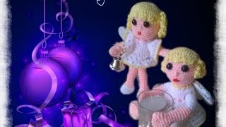 Angelitos decorativos Amigurumis  Proyectos de Navidad Alas de Hada  Octubre 2015 [upl. by Aileek]