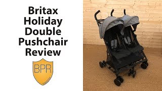 Britax Holiday Double Pushchair Review  BuggyPramReviews [upl. by Enimajneb883]