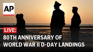 Dday LIVE Commemorative events underway across Europe on 80th anniversary [upl. by Adnicul]