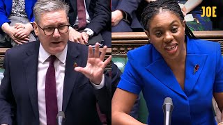 HIGHLIGHTS Kemi Badenoch takes on Keir Starmer at her first PMQs as Trump wins election [upl. by Aphra]