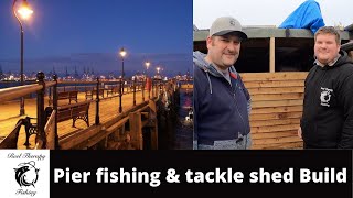 Fishing at Hapenny pier Harwich amp New tackle shed build Part 1  Episode 11 [upl. by Zandra120]