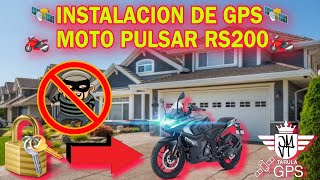 🛰️INSTALACION DE GPS EN MOTO PULSAR RS200🛰️ [upl. by Melantha]