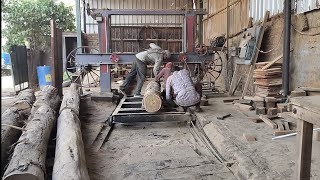 TeakwoodBrajil teakwood Pataara machinewoodcutter cuttingskills woodworking round teakwood [upl. by Cathey413]