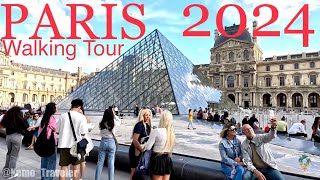 🇫🇷 PARIS France Walking Tour Summer 2024  OLYMPICS Paris 2024  Day 2 4k Ultra HD [upl. by Ecirahc]