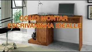 Escrivaninha Idealle Germai Manual de Montagem Aprenda Montar [upl. by Neyuq]