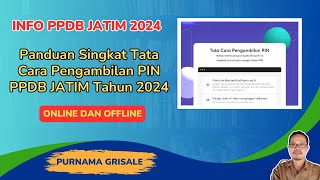 CARA AMBIL PIN PPDB JATIM TAHUN 2024  TUTORIAL UNDUH PIN PPDB 2024 [upl. by Geof15]