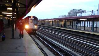 IRT Jerome Ave Line R142A amp R142 4 Trains at Mt Eden Ave [upl. by Hcir]