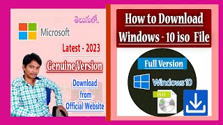 How to Download Windows 10 ISO File Latest Version 2024 Complete Free [upl. by Bevis584]