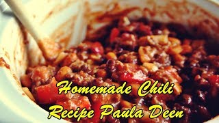 Homemade Chili Recipe Paula Deen [upl. by Ditter]